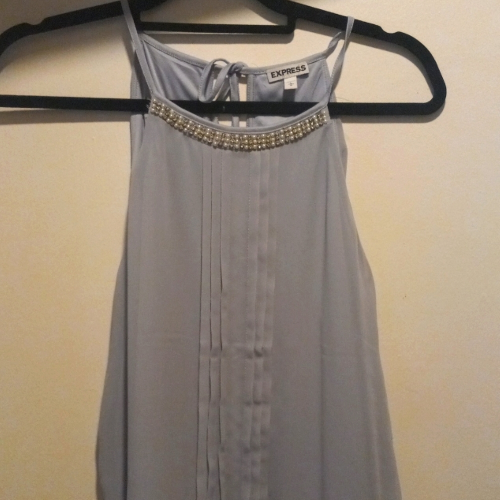 Sexy embellished sleeveless top